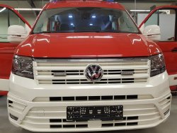 Volkswagen Crafter / MAN TGE Stoßfänger und Kühlergrill lackiert in Ral 9010 